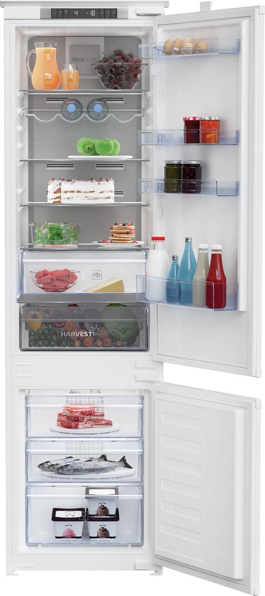 Beko BCNA306E3SN - koel-vriescombinatie - Ingebouwd