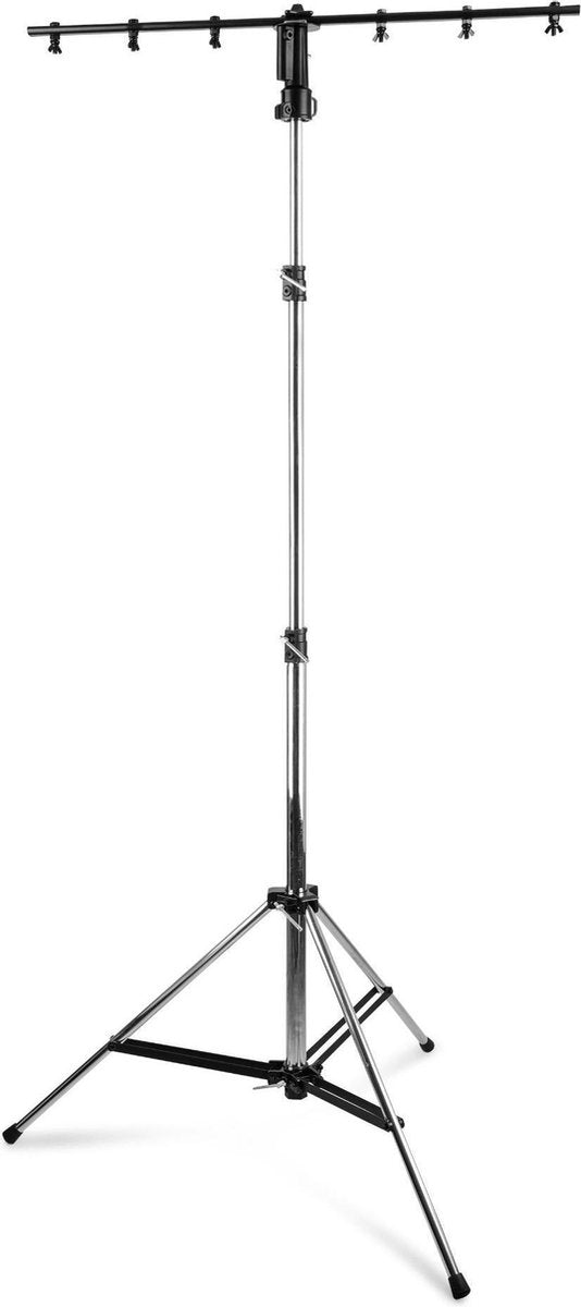 Lichtstandaard - BeamZ WLS70 professionele lichtstandaard met 100cm T-bar - Max. hoogte 290cm - Max. gewicht 40kg - TÜV/GS gecertificeerd