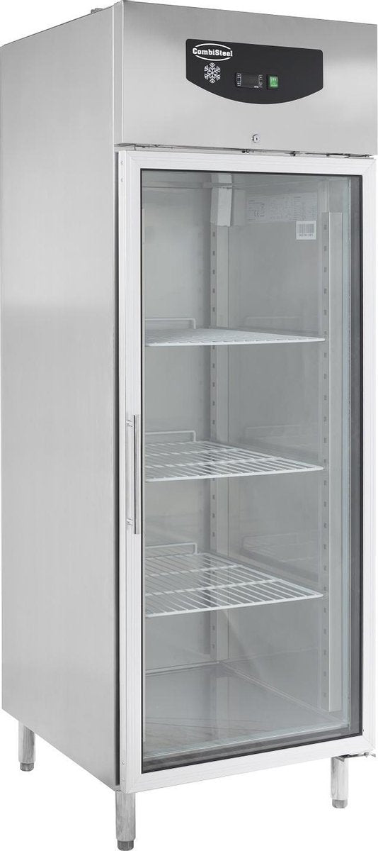Professionele Vrieskast | RVS | 1 Glasdeur | Combisteel | 7450.0150 | Horeca