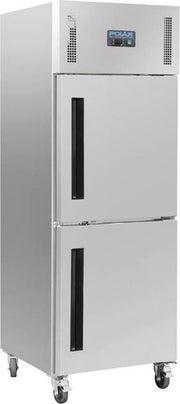 Polar Gastro 1-deurs koeling met gedeelde deur 600ltr