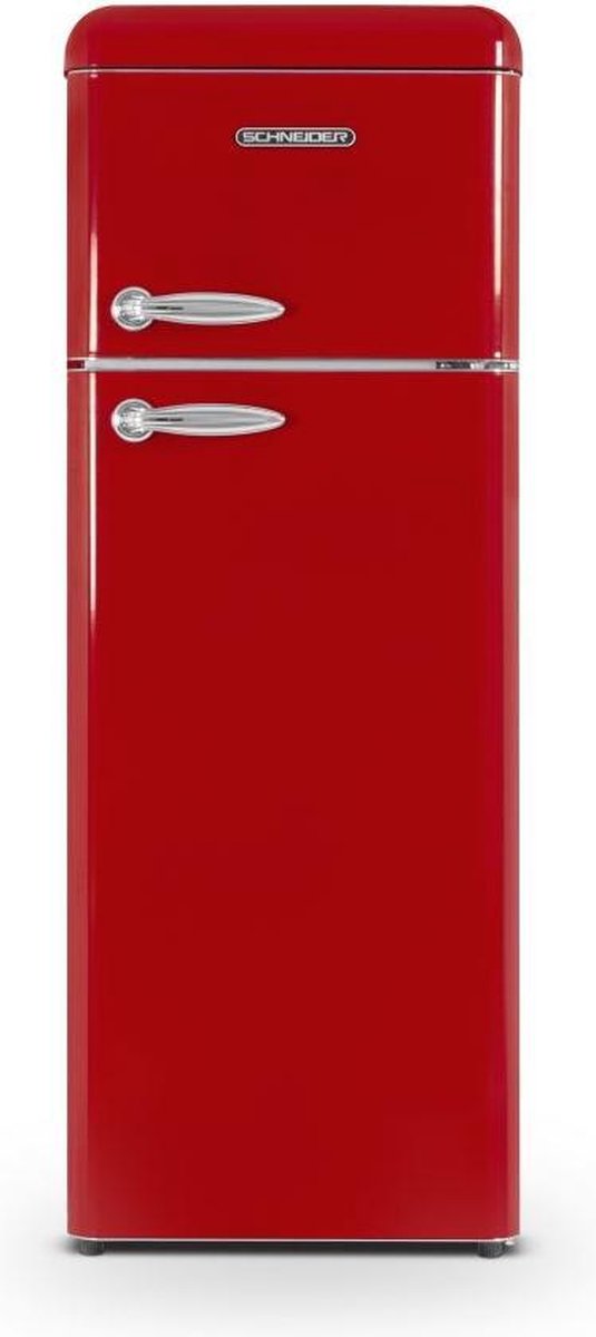Schneider SCDD208VR - Koelkast 2 deuren - Red