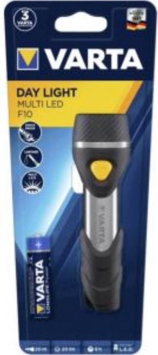 Varta Zaklamp Daylight Multiled F10 (20 Lumen) incl batterijen.