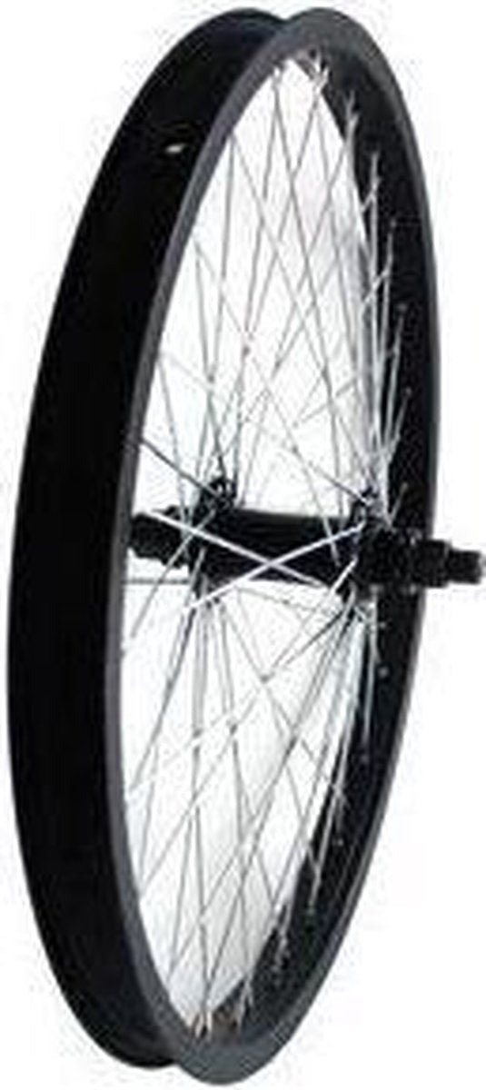 Hzb voorwiel 20 inch etrto 406 bmx freestyle 48 10 mm as zwart