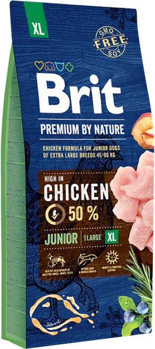 Brit Premium by Nature hondenvoer Junior XL 15 kg -  - 80009421
