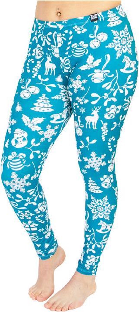ZUMPREMA Foute kerst legging - Groen - beige