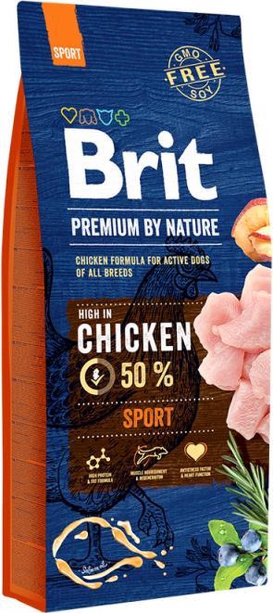 Brit Premium by Nature hondenvoer Sport 15 kg -  - 80009421