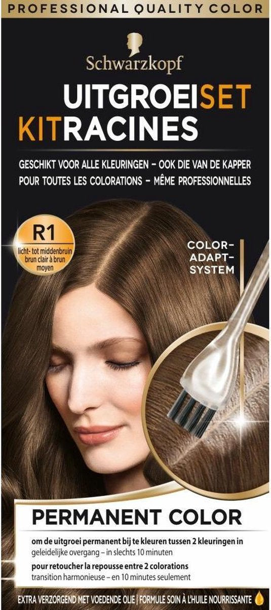 Schwarzkopf UitgroeiSet UitgroeiSet Lichtbruin tot Middenbruin