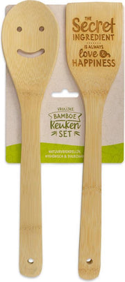Vrolijke Bamboe Keukenset “Secret ingredient”