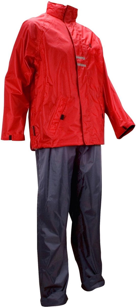Ralka Regenpak - Volwassenen - Unisex - Maat XXL - Rood/Antraciet