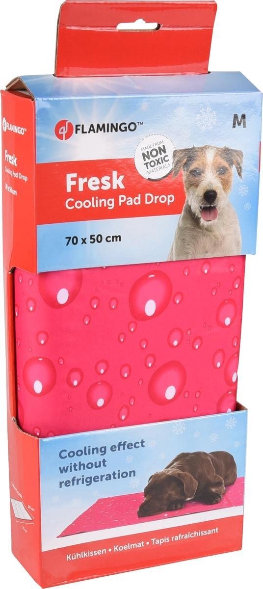 Koelmat Fresk Drop Fuchsia - Roze - 70 x 50 cm