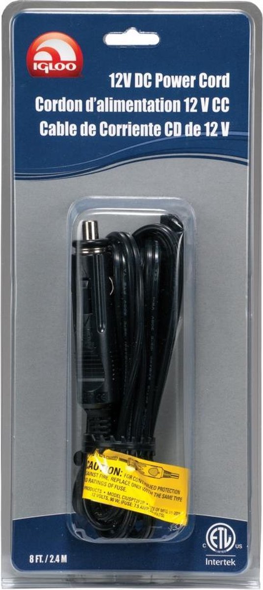 Igloo 12V kabel voor Igloo Iceless koelboxen