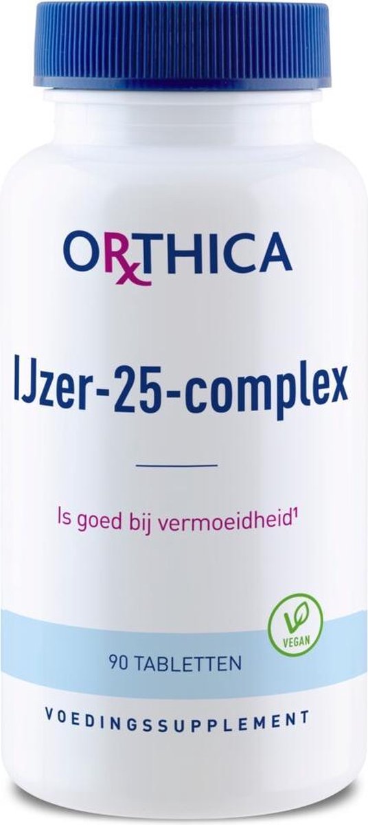 Orthica Ijzer-25-Complex (mineralen) - 90 Tabletten
