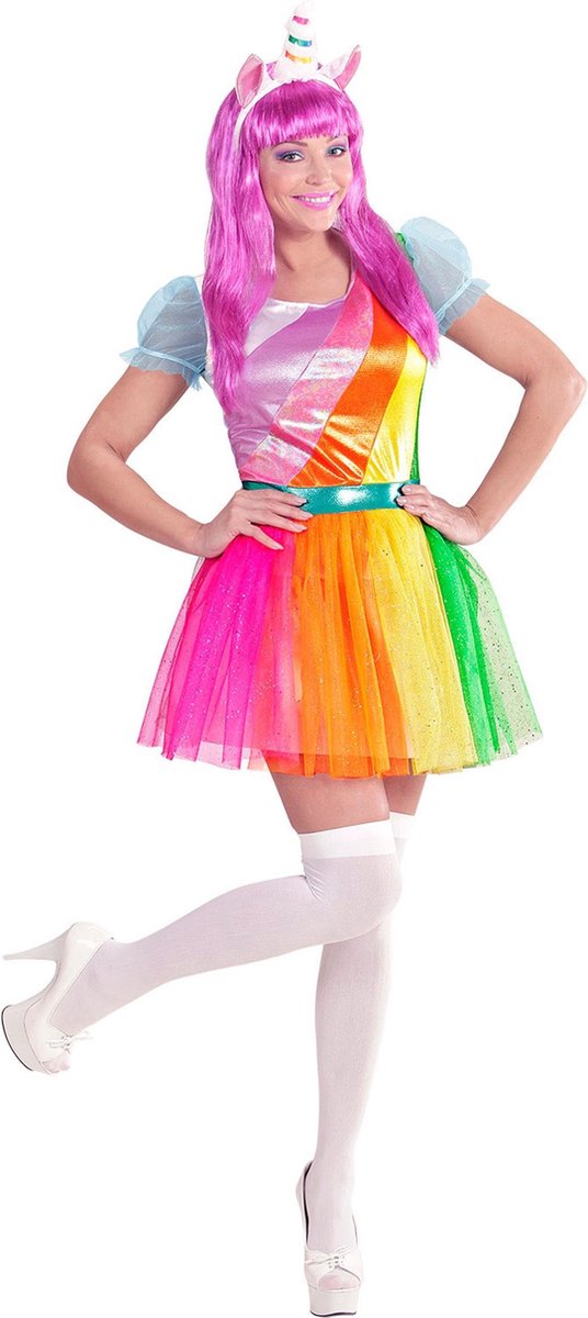 Eenhoorn Kostuum | Eenhoorn Regenboog | Vrouw | Small | Carnaval kostuum | Verkleedkleding