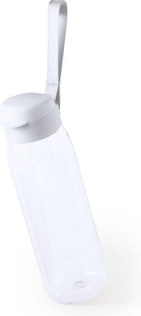 Drinkfles/waterfles 820 ml wit van Tritan kunststof - Sport bidon waterflessen
