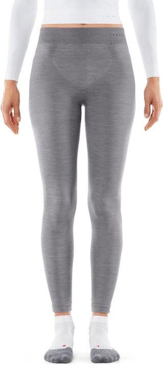 FALKE Wool Tech Long Tight Dames 33216 - Grijs 3757 grey-heather Dames - S