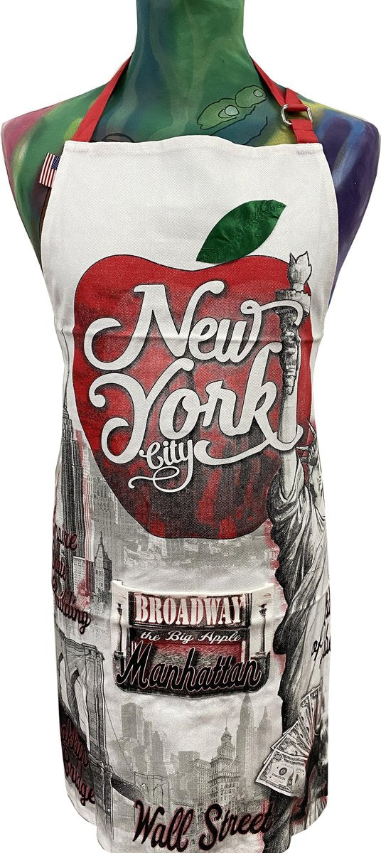 Memoriez Keukenschort New York Apple