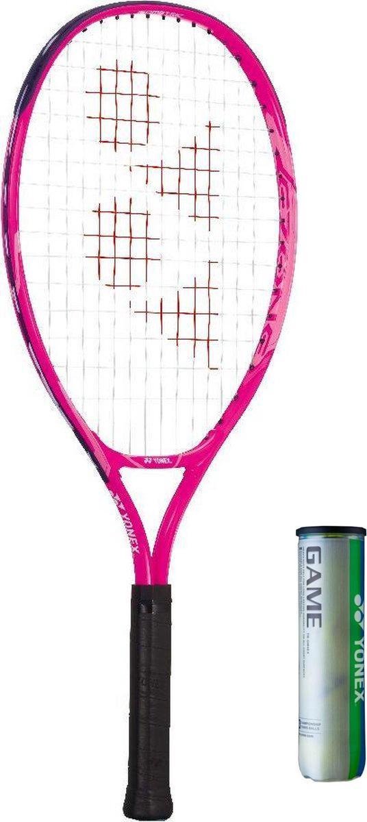 YONEX EZONE JR 25 ALU tennisracket | DEEP PINK | Yonex GAME tennisballen