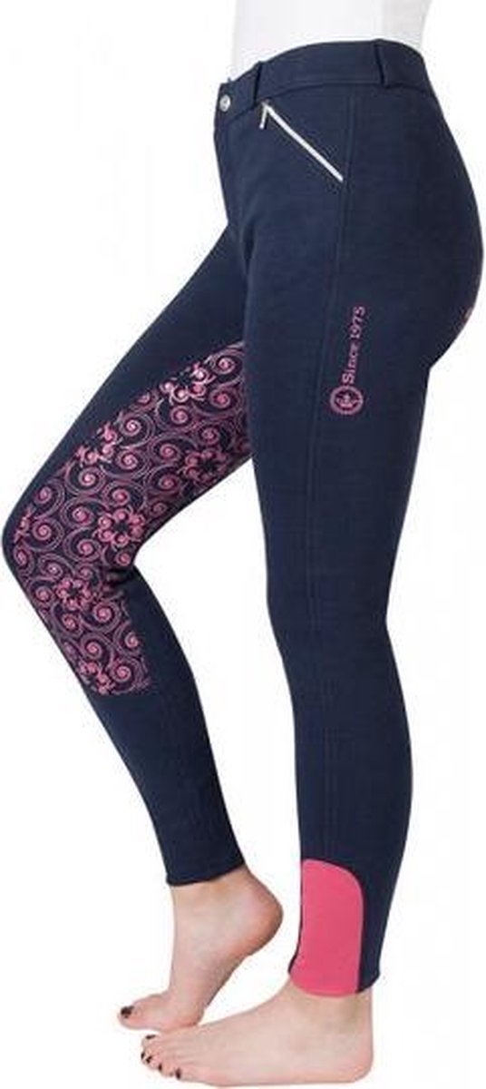 PFIFF rijbroek Zahra 40 blauw-roze