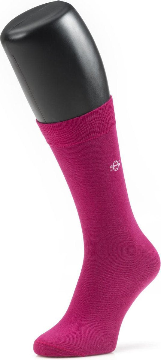 Owen Smith - Herensokken roze - fuchsia met Veters - maat 39-42 veterlengte 75cm
