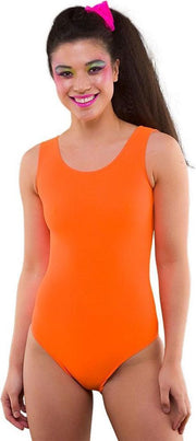 80's bodysuit - Neon oranje (XS/S)