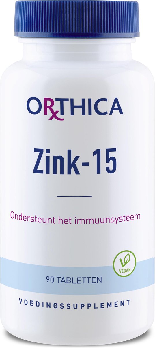 Orthica Zink-15 (voedingssupplement) - 90 Tabletten
