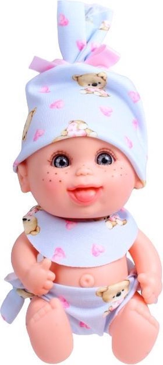 Berjuan Babypop Pecosetes Meisjes 20 Cm Vinyl/textiel Wit/roze
