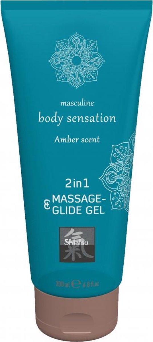SHIATSU Massage & Glide Gel 2 in 1 Amber