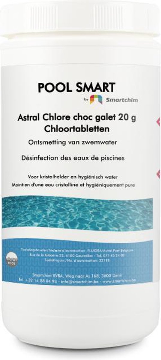 POOL&SPA SMART CHLOOR TABS 20 G - chloortabletten -20 gram - 1KG