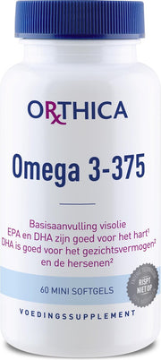 Orthica Omega 3-375 (visoliesupplement) - 60 mini softgels