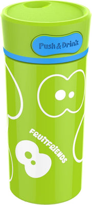 Fruitfriends Drinkbeker Push - RVS - 300 ml - Lime Groen
