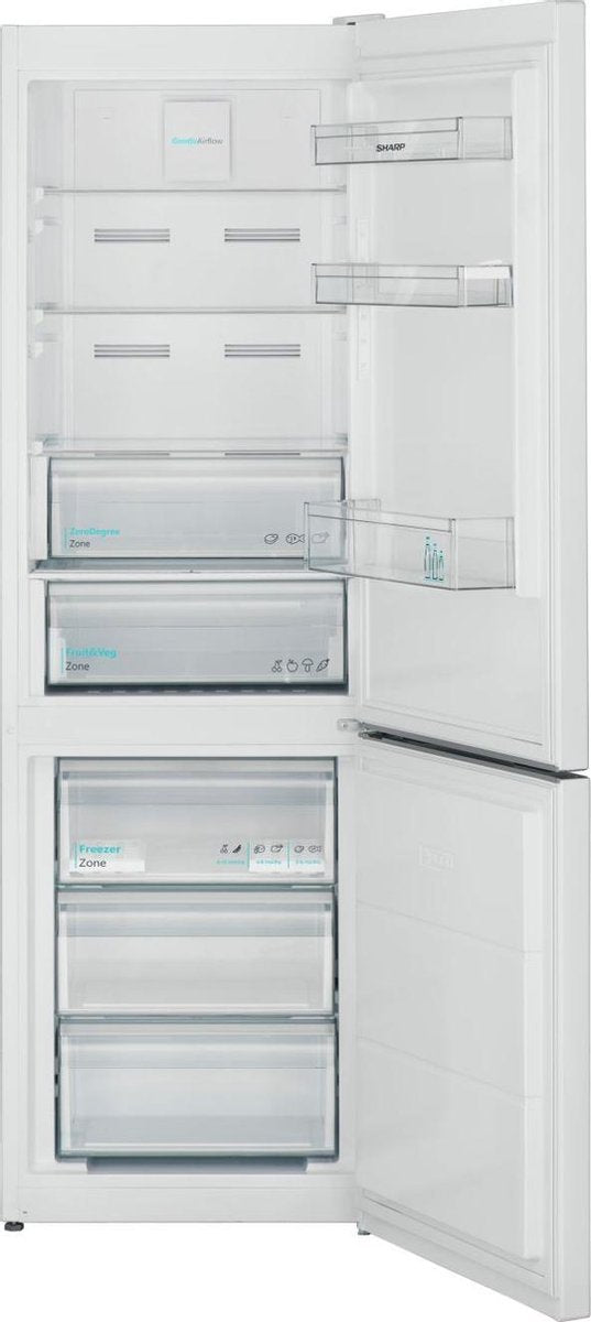 Sharp SJBA10DMXWEEU-koel-vriescombinatie-wit-No Frost-186cm