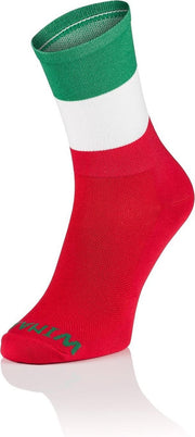 Winaar Fietssokken Italy Groen/Wit/Rood Maat S (39-41)