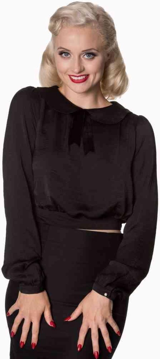Dancing Days Blouse -S- FRESHWATER Zwart