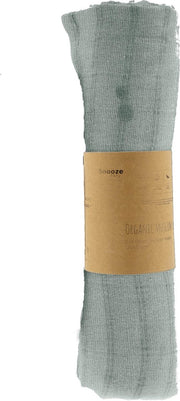Snoozebaby swaddle/doek ledikant van 100% organic katoen - 120x120cm - Smokey Green groen