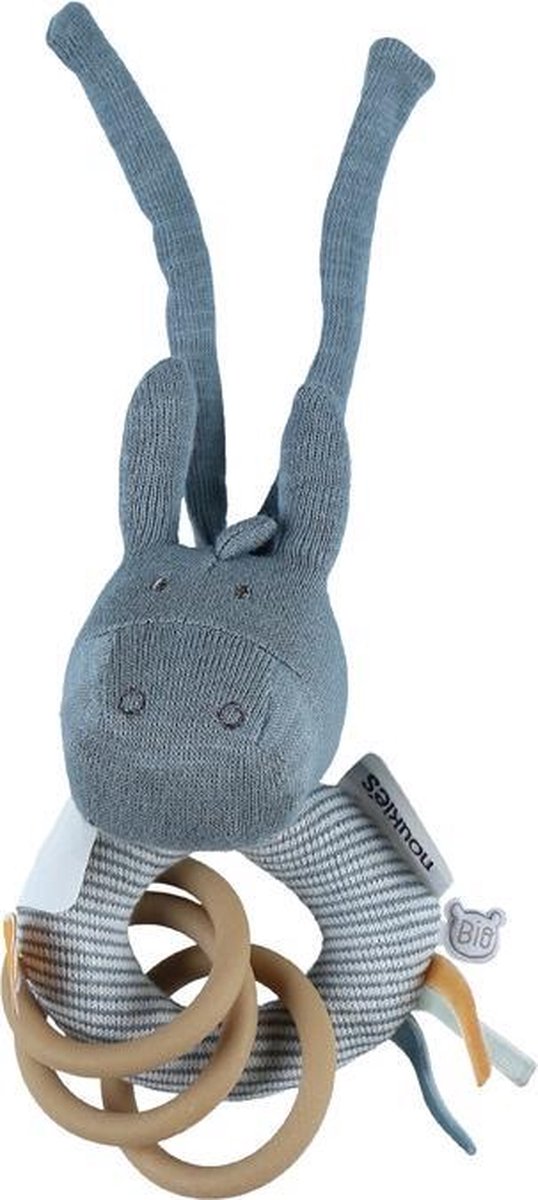 Dam Ringrammelaar Noukie's Paco 18 Cm Bio-katoen Blauw