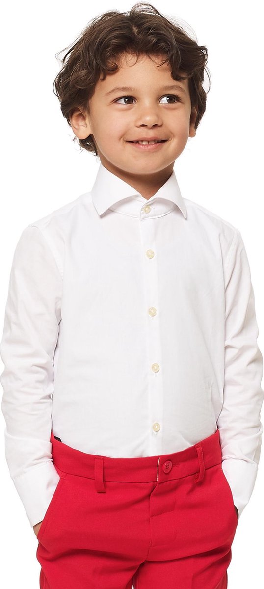 OppoSuits White Knight  - Jongens Kostuum - Wit - Feest - Maat 98/104