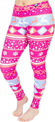 ZUMPREMA Foute kerst legging - Roze - paars
