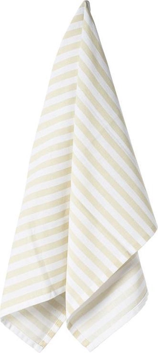 Casafina - theedoek - streep wit - keukendoek - set van 2 - 100% katoen