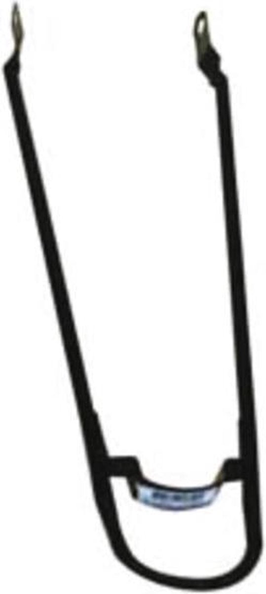Spatbordstang 28 inch zwart met bumper - ZWART