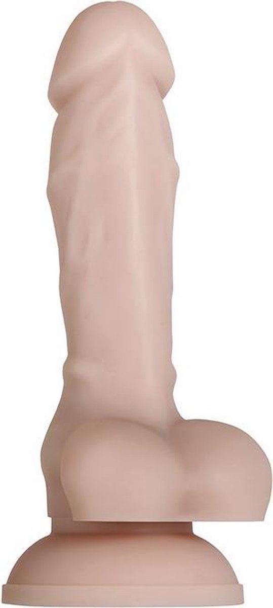 Evolved - buigzame dildo met scrotum en zuignap 15