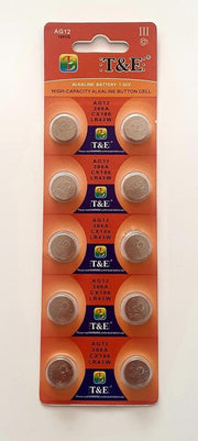 T&E Alkaline Knoopcel AG12 - LR43W - 1