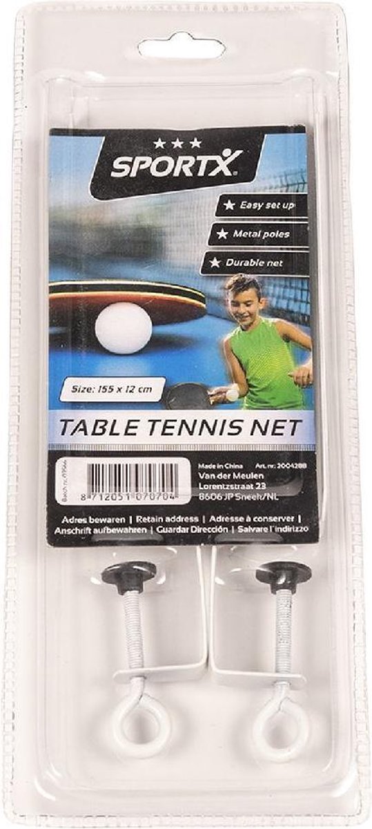 SportX Tafeltennisnet 155x12 cm