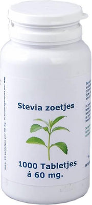 Stevia Extract Zoetjes RebA60 Regular pot 1000 tabs - Pot 1000 tabs - Steviahouse - Niet Bitter - Natuurlijke Zoetstof