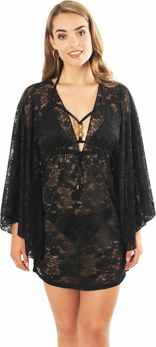 Sapph Selene Kaftan Dames Zwart-L