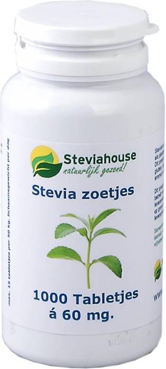 Stevia Extract Zoetjes RebA97 pot 1000 tabs - Pot 1000 tabs - Steviahouse - Niet Bitter - Natuurlijke Zoetstof
