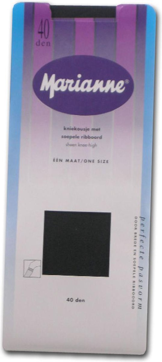 Marianne panty kniekous met soepele ribboord - perle - 40 denier - one size
