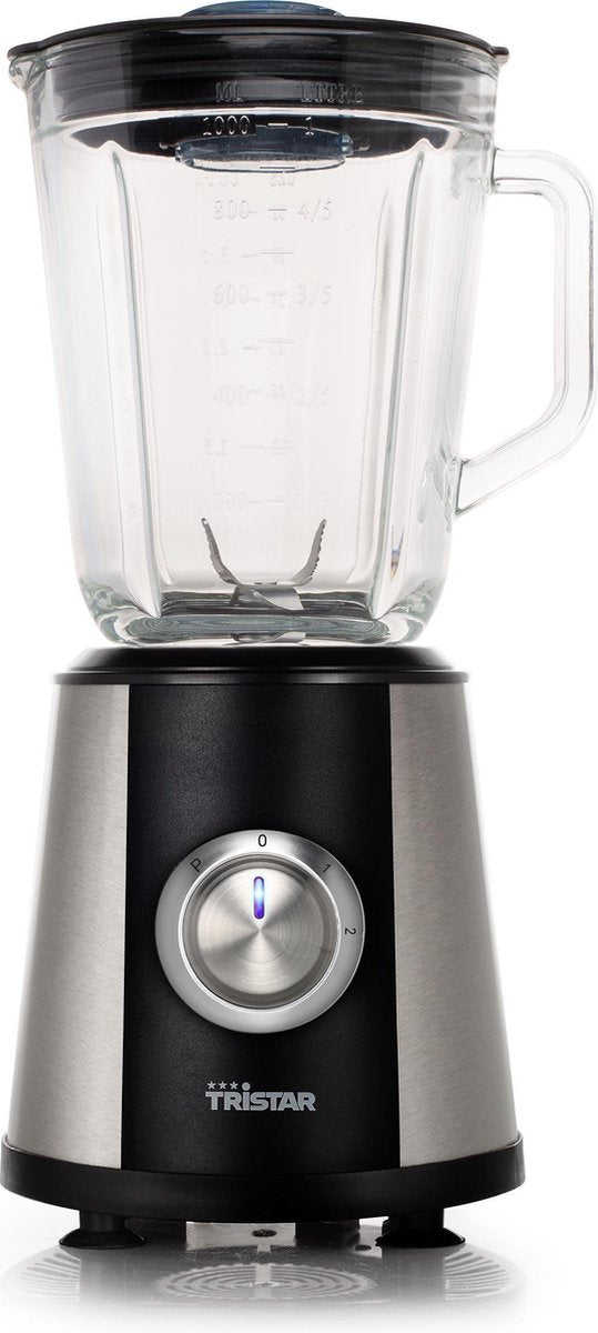Tristar BL-4441 Blender - RVS behuizing met 1 liter glazen kan