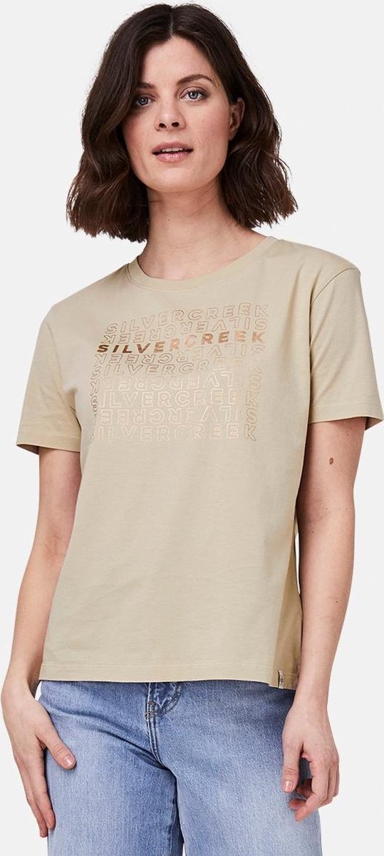 Silvercreek  Reymar T-shirt  Vrouwen Beige Sand S