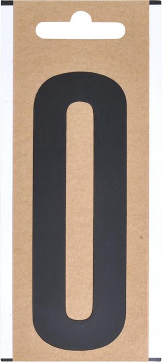 Cijfer etiket " 0 " 10cm