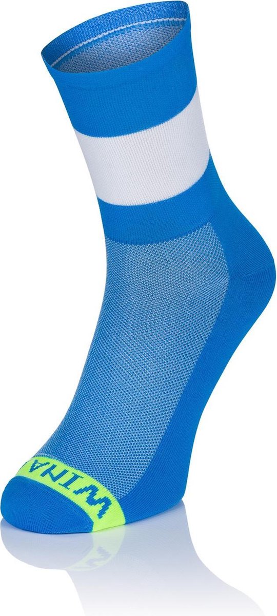 Winaar BWB Fietssokken Blauw/Wit Maat XS (36-38)